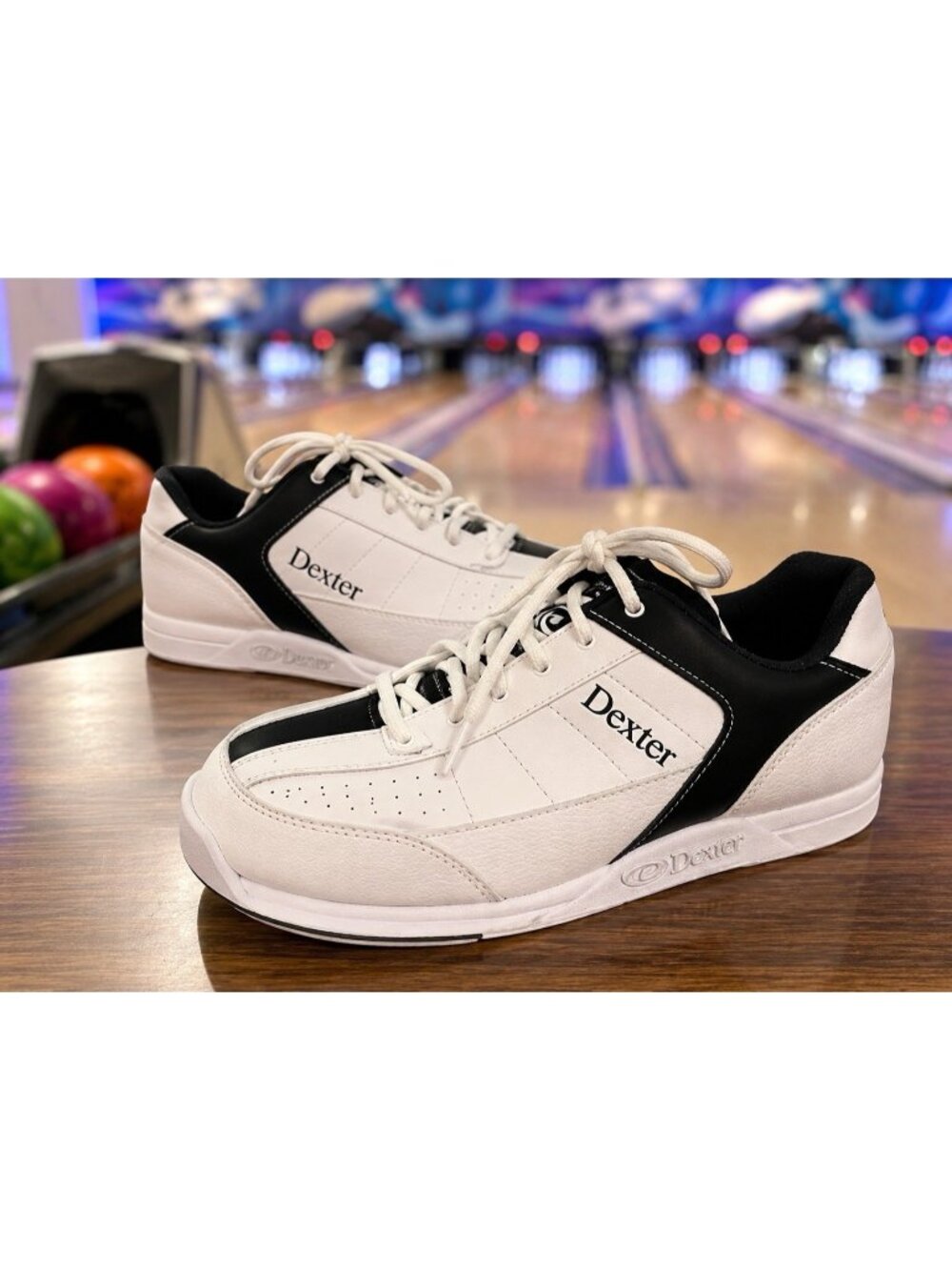 Dexter Ricky III Bowling Shoes Sneakers Slide-Rite White Black Performance 8.5 M